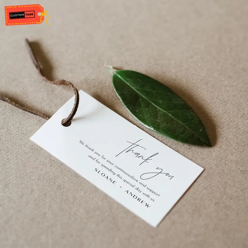 Rectangle tags for simple branding and product labels